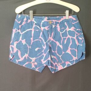 Lilly Pulitzer Blue and Pink Athletic Shorts